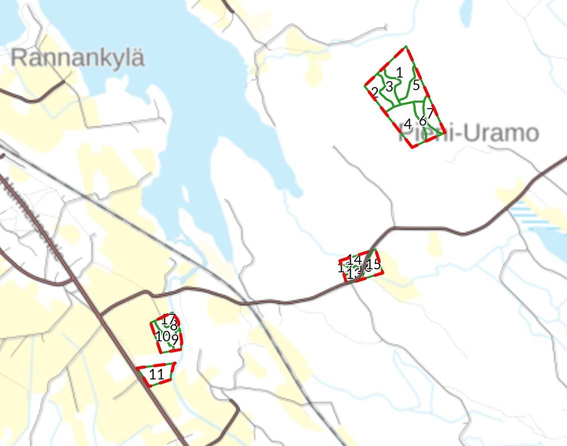 Kansikuva kohteelle KUUKKA 911-402-30-20, METSÄ-TAKALISTO 911-402-1-55, TAKALISTO 911-402-30-4, Valtimo