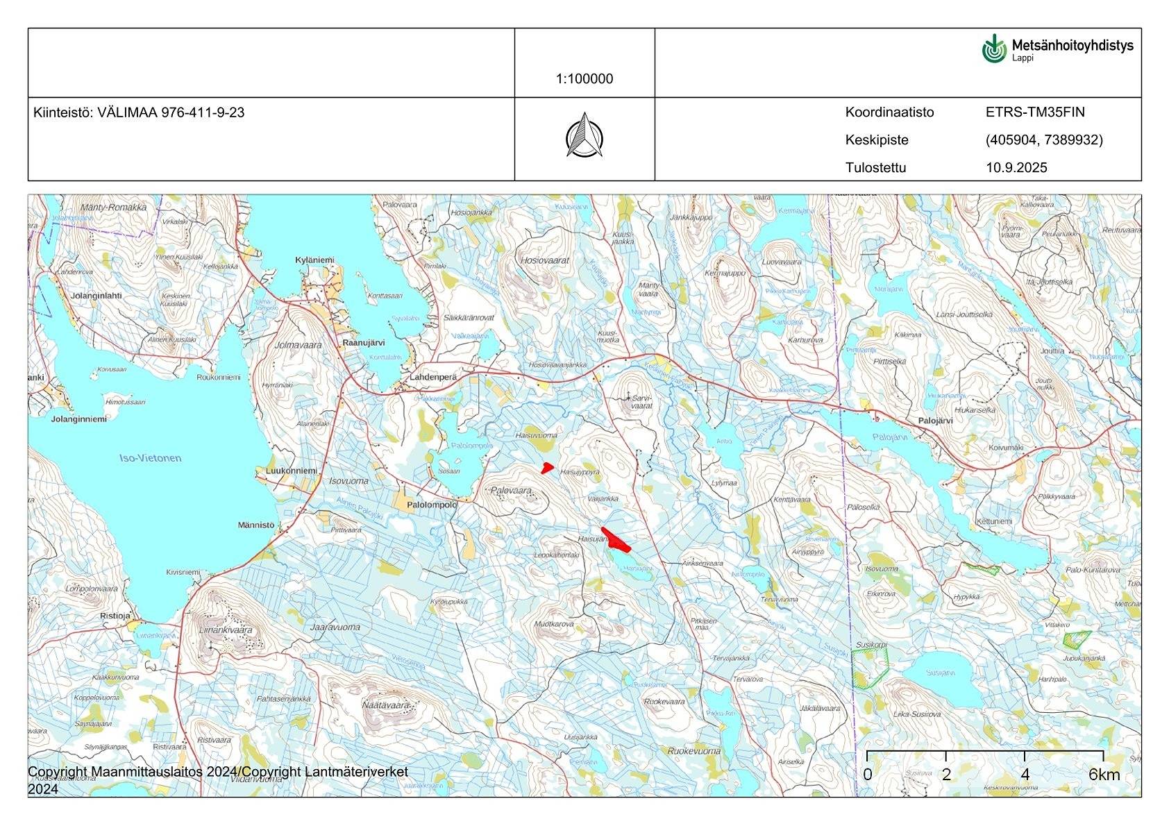 Välimaa määräala Haisuoja ja Haisujärvi 1