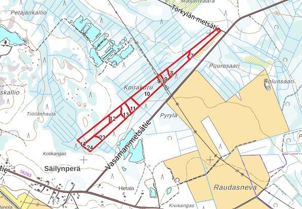 Määräala Harmila 977-405-24-41, määräala Kivi 977-405-24-23 1