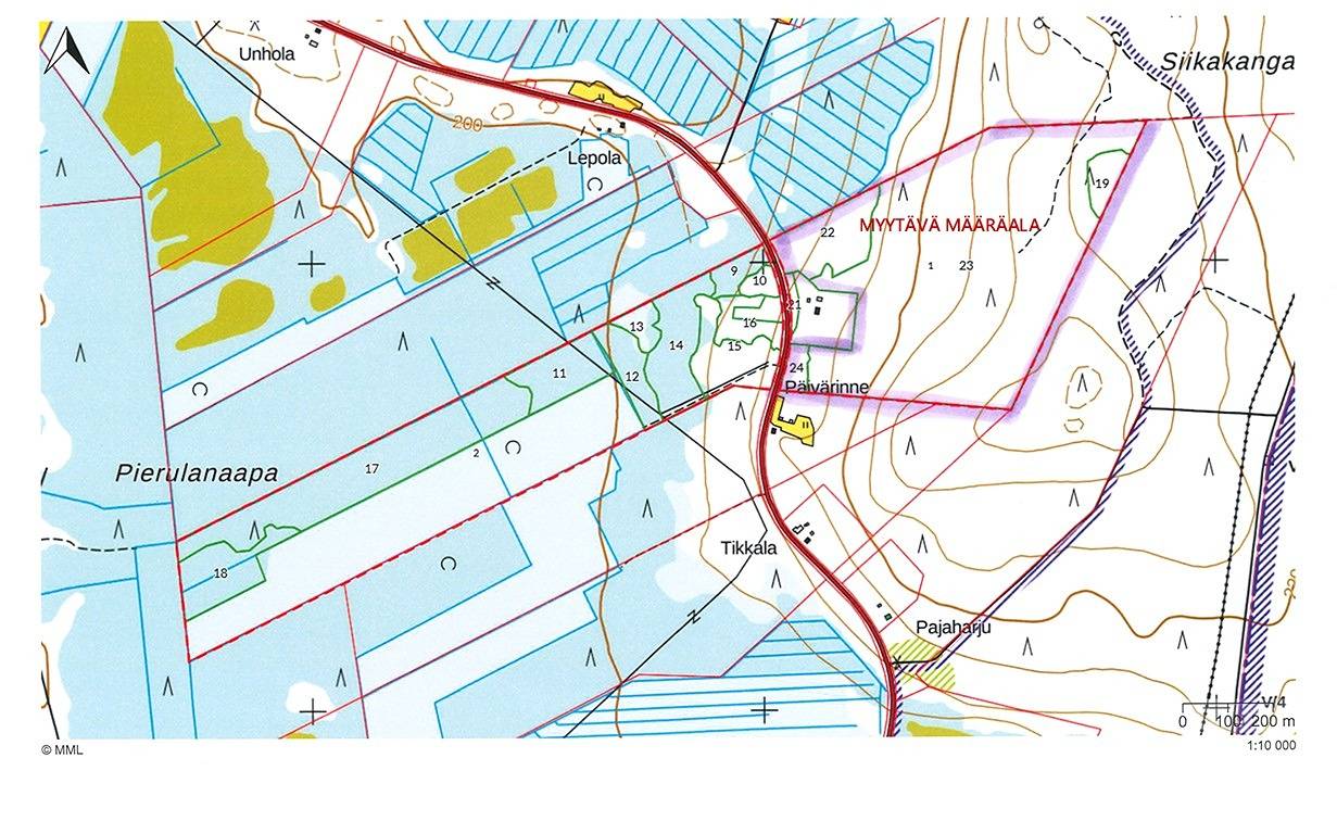 Sallansuu 732-420-4-0 ja Sallan yhteismetsäosuus 0,0250000 1