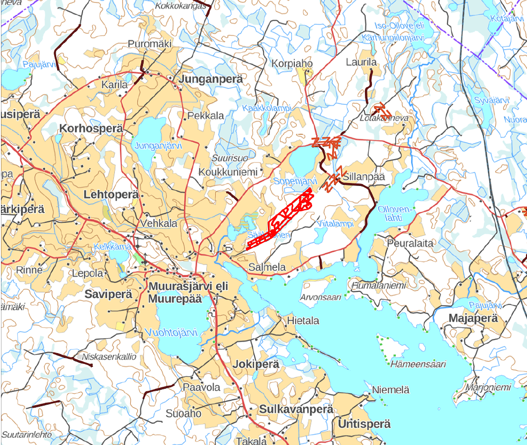 Muurasjärvi, Korpela 601-403-1-37, Uusi-Kivikko 601-403-1-106 & Uusi-Leskelä 601-403-1-101 1