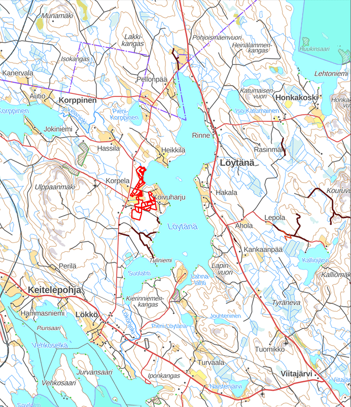 Löytänä, Koivuharju 931-407-1-105 määräala & Pihapala 93-407-1-91 määräala 1