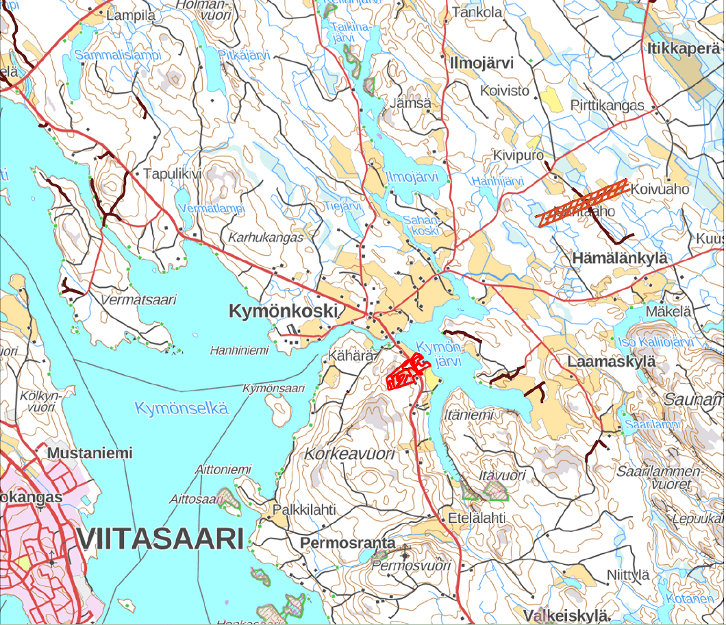 Kymönkoski, Eteläniemi 931-401-2-8 ja Kallioperä 931-401-2-48 1