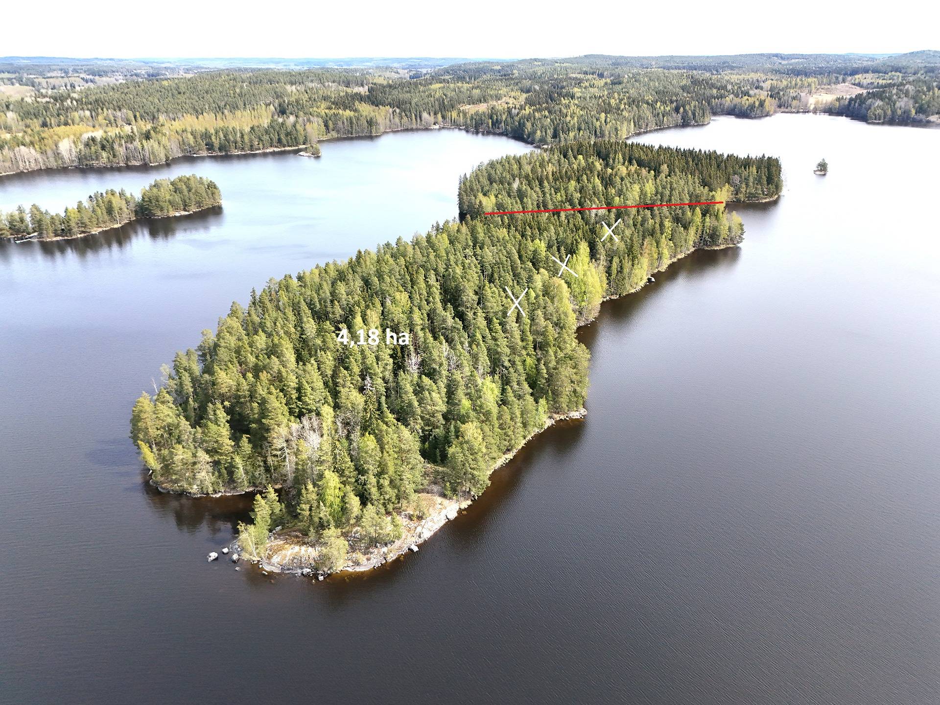 Vesijärven etelään aukeavat saaritontit, Vittanen 1