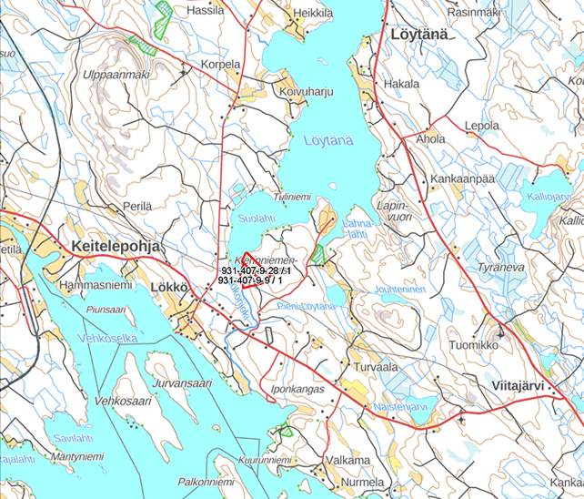 Keitelepohja, Hakala 931-407-9-9 & Hakala II 931-407-9-28 1