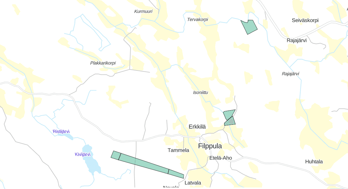 Pärmbild för Haavisto(484-403-1-21), Korvenmäki(484-403-1-50), Ojaniitty(484-403-1-59), Santapelto(484-407-3-65), Lotokallio(484-407-3-65), Ellinkytö(484-407-3-57)